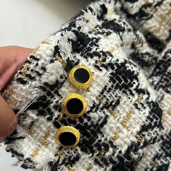 House of Harlow 1960 Black & White Tweed Jacket - Picture 7 of 7
